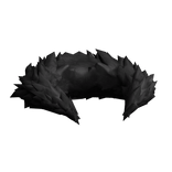 Black Winter Neck Fur Collar