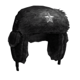 Black Winter Star Ushanka