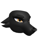 Black Wolf Head