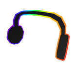 black xartoony headphone