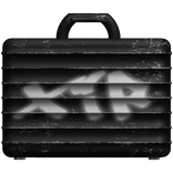 Black XIP Spray Paint Grunge Suitcase