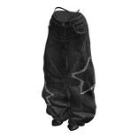 BB Black Y2K Baggy Star Denim Jeans 🫐