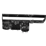 Black Y2k Chrome Cross Grunge Bag Belt
