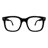 Black Y2K Chrome Glasses