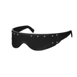 Black Y2K Cyberstar Detailed Glasses Cool