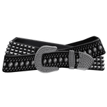 Black Y2K Double Belt