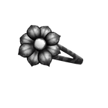 Black Y2K Flower Hairclip