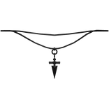 black y2k hxh judgement chain necklace (1.0)