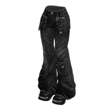 Black Y2K It-Girl Flared Denim Jeans