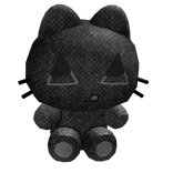 Black Y2K Kitty Cat Plushie 