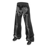 Black Y2K Skeleton Pants