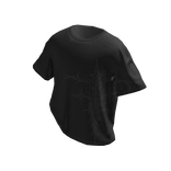 Black y2k Tucked Sigil Tee