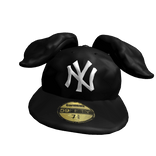 Black Yankees Bunny Ear Fitted