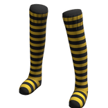 Black Yellow | Leg Warmers Thigh High Socks