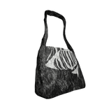 black zebra grunge washed distressed bag 1.0