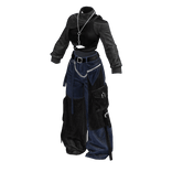 Black/Blue Two-Tone Cargo Utility Set / 03