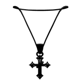 Blacked out necklace