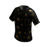 Black/Gold Diamond Patterned Roadshirt