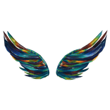 Blacklight Glow Mosaic Wings (CL2)