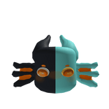 Black/Turqoise Fish Head 