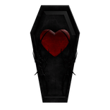 blackwood casket with engraved velvet heart