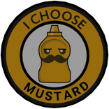 BLF® Morale Patch+ - I Choose Mustard [FRONT]