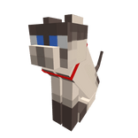 Block Cartoon Siamese Cat Kitty Buddy Follower