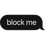 block me text bubble