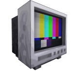 Blocky CRT TV [STATIC SCREEN]