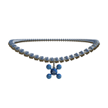 Blocky Sphere Legs Chain [ Blue ]