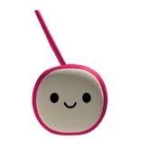 Blocky/Front Hot Pink Plush Bag | Resizable
