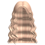 Blond Half Tucked Wavy Hair
