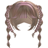 Blonde and Pink Jasmine Braided Hair