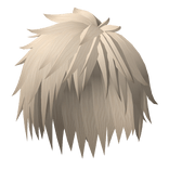 Blonde Anime Messy Boy Emo Hair