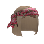 Blonde Bob W/ Forest Headscarf