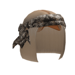 Blonde Bob W/ Forest Headscarf