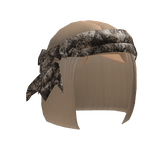 Blonde Bob W/ Forest Headscarf