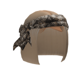 Blonde Bob W/ Forest Headscarf