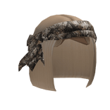 Blonde Bob W/ Forest Headscarf