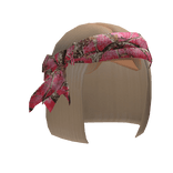 Blonde Bob W/ Forest Headscarf