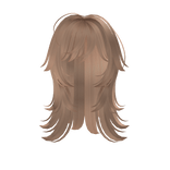 blonde cute messy anime hair w/ bangs