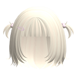 ♡ Blonde Cutecore School Girl Bob Pigtails & Clip