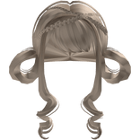 Blonde Cutesy Lamb Bambi Curly Pigtails