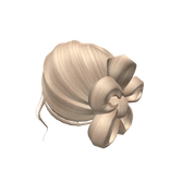 Blonde Ethereal Flower Bun