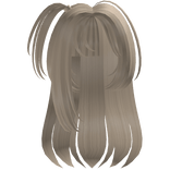 Blonde Flowy Layered Hair With Side Ponytail