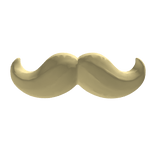 Blonde Gentleman Moustache