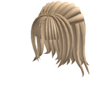 Blonde Hair with Black Bow