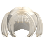 Blonde kawaii anime hime pigtails