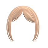 ☆ Blonde Kawaii Curtain Bangs