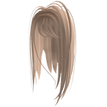 Blonde layered fringe hair